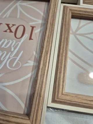 Portafoto legno con 4 foto dimensioni 10x15 nuovo