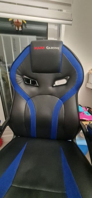 Silla Gaming Mars Gaming Negra y Azul