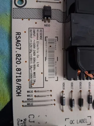 Placa Fuente Alimentación Hisense RSAG7.820.8718