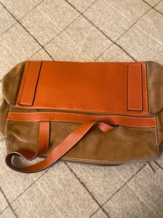 Bolso Purificación García Marrón y Naranja