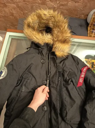 Parka Alpha Industries Negra Talla S