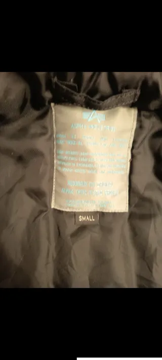 Parka Alpha Industries Negra Talla S