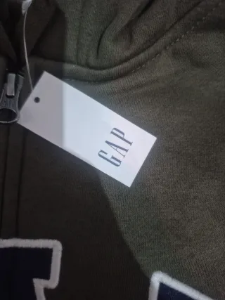 Sudadera Gap Verde Talla XL con cremallera