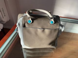 Bolso Gabs Piel Convertible Azul y gris