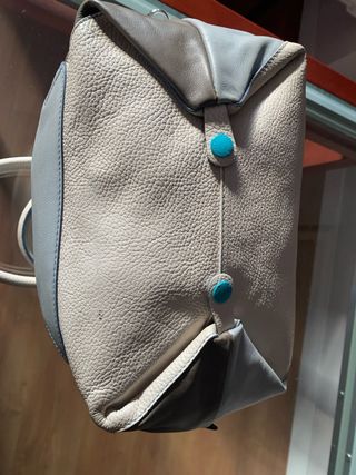 Bolso Gabs Piel Convertible Azul y gris