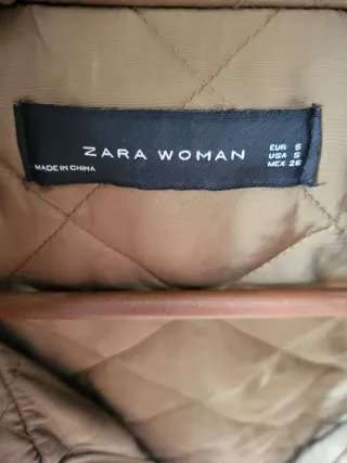 Gabardina Zara Verde Oliva Talla S