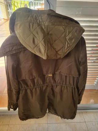 Gabardina Zara Verde Oliva Talla S