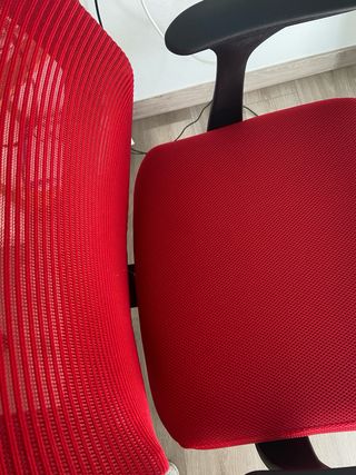 Silla de oficina IKEA roja
