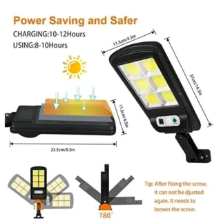 4 Lampioncini Solari 120 LED Sensore Telecomando