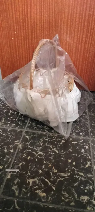 Cesta para eventos mimbre