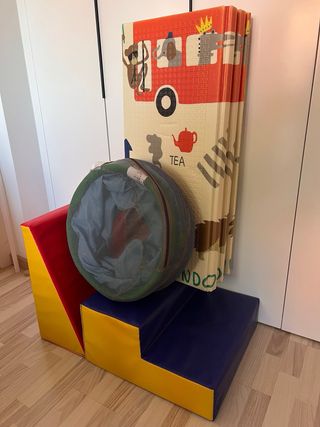 Bloques psicomotricidad infantil más alfombra