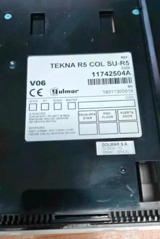 Videoportero Golmar Tekna R5