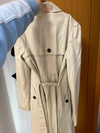Gabardina Zara Beige Talla M