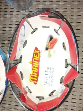 Set 4 Pirofile Marinex Vetro Plastica