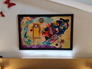 Trilogia di quadri moderni dipinti a mano