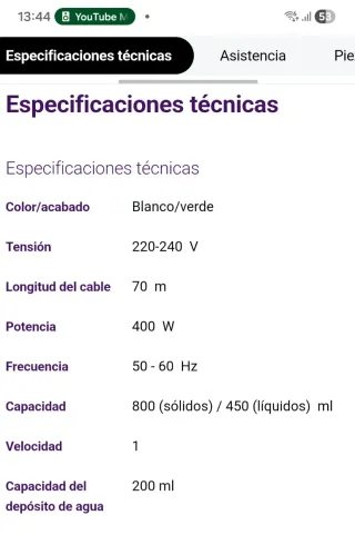 Vaporera y Batidora Bebés Philips Avent