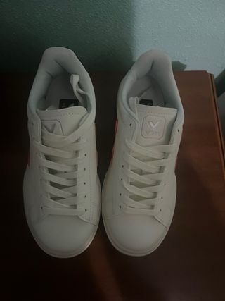 Zapatillas Veja Blancas Naranja