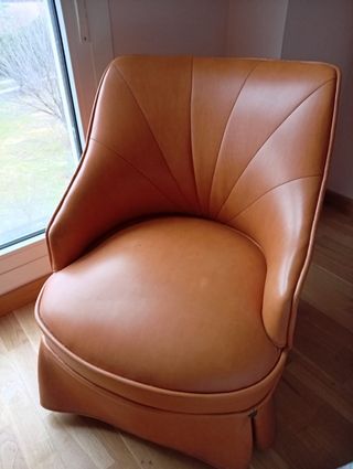 Sillón escay marrón claro