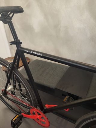 Bicicleta Single Speed Negra talla 56