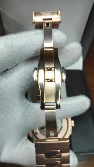 Reloj Seiko Mod Nautilus Marrón Chocolate Oro Rosa