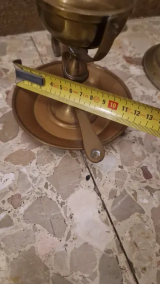 Lámparas de aceite de latón (4 unidades)