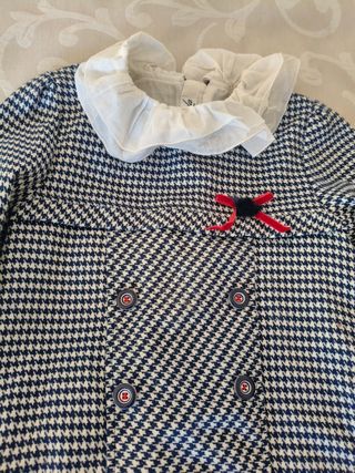 Vestido niña estampado príncipe de gales.