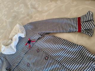 Vestido niña estampado príncipe de gales.