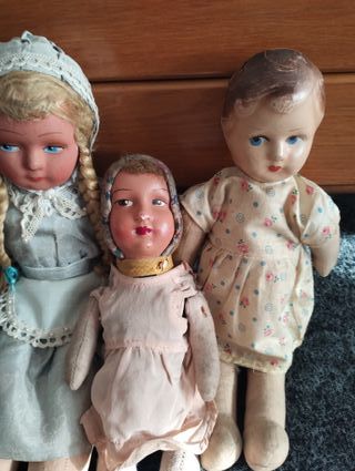 Bambole d'epoca Bachelite e Stoffa 1930-40