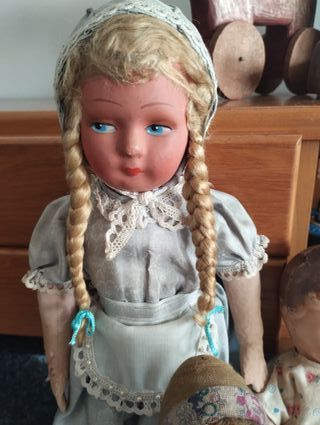 Bambole d'epoca Bachelite e Stoffa 1930-40