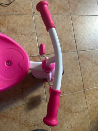 Triciclo Molto rosa con empujador