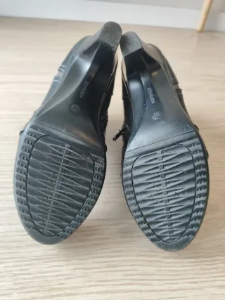 Botines de tacón negros invierno