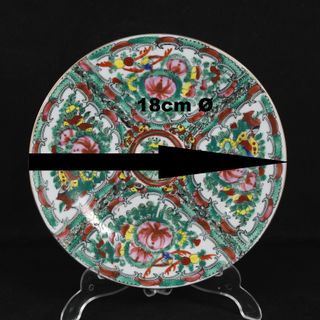 Plato porcelana China Macao Nian Zhi 1970s