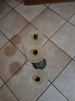 Candelabro Vetro e Metallo