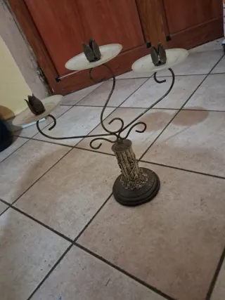 Candelabro Vetro e Metallo