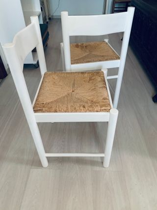 Set 2 Sedie Bianche in Legno