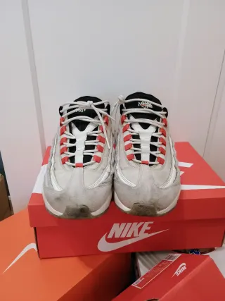 Nike Air Max 95 Doble Swoosh Rojo Blanco