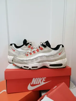 Nike Air Max 95 Doble Swoosh Rojo Blanco