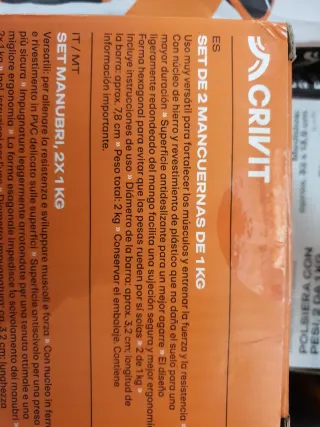 Set Mancuernas Crivit 1kg, 3kg, 4kg, 5kg