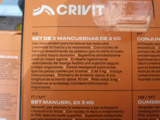 Set Mancuernas Crivit 1kg, 3kg, 4kg, 5kg