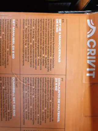 Set Mancuernas Crivit 1kg, 3kg, 4kg, 5kg