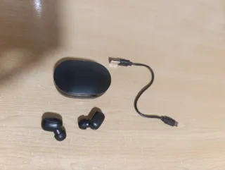 Auriculares Inalámbricos Negros con Estuche