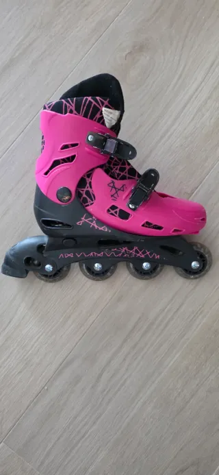Patines ajustables rosa talla 33-36