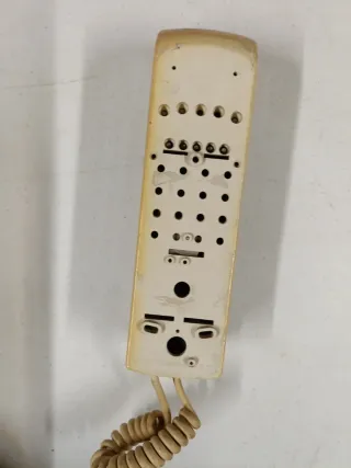 Teléfonillo puerta antiguo verde