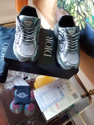 Deportivas Dior Grises y Plateadas