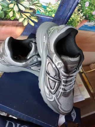 Deportivas Dior Grises y Plateadas
