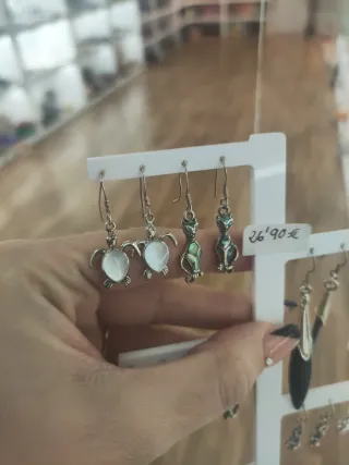 Nacar ,madre perla con trisquel,gato ,tortuga,loto