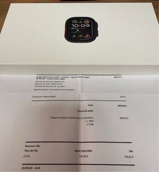 Apple Watch Ultra 2 Negro con factura y Garantía