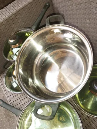 Batteria pentole acciaio inox 11 pezzi