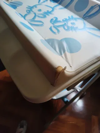 Bañera cambiador bebé con estampado