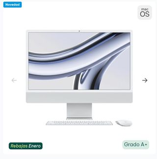 Apple iMac 24 M1 16GB RAM PlataTeclado +raton